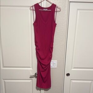 Michael Stars Pink Midi Dress